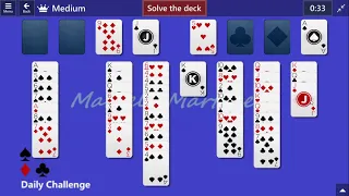 Microsoft Solitaire Collection | FreeCell Medium | October 25, 2021 | Daily Challenges