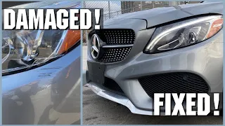 Replacing DAMAGED Mercedes LED Headlight For $300 ! (W205)