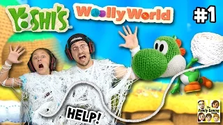 YOSHI ATTACKS US w/ YARN!   Lets Play YOSHI'S WOOLY WORLD #1   (FGTEEV Gameplay Fun!)