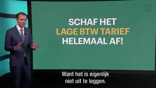 Schaf het lage btw-tarief af en verlaag de loonbelasting