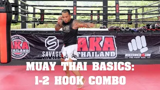 Muay Thai Basics: 1-2 Hook Combo - AKA Techniques