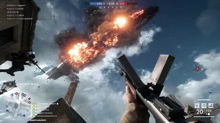 ( Battlefield 1 ) Behemoth (Zeppelin) Crash (4K-Ultra)