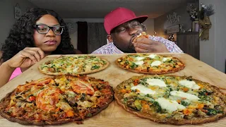 THE DIABETIC SERIES| RECIPE| ITALIAN SAUSAGE, CHICKEN, & BACON KETO PIZZA| MUKBANG EATING SHOW!!