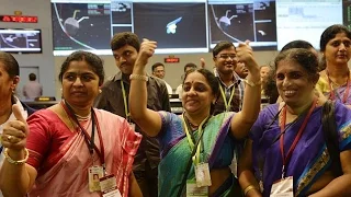 India Mars Mission Arrives In Orbit - India Mars Satellite Mangalyaan Successfully Enters Orbit