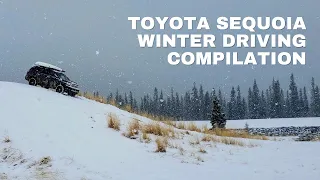 Off-road 2nd Gen Toyota Sequoia - Winter Driving Compilation