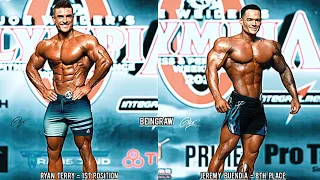 Ryan Terry (1st Place) VS Jeremy Buendia (8th Place) Physique Comparison at Mr. Olympia 2023