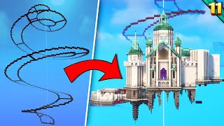 Mein fliegendes Minecraft Schloss in Craft Attack 11