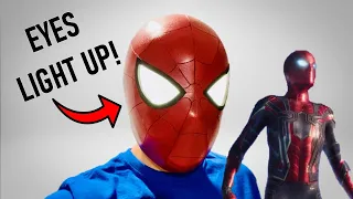 How to: Spider-Man mask with LED Eyes! - DIY Iron Spider No Way Home