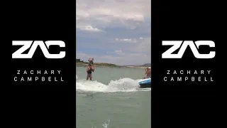 Wake Surf double rider, shoulder surfing!