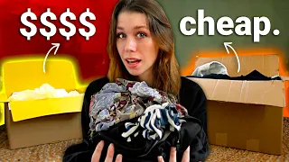 I Spent $100 vs $20 on Thrift Store Mystery Boxes.. (Not What I Expected)