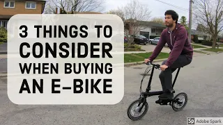 My First Electric Bike - 3 Things to Consider Before Buying a Folding E-Bike / Xiaomi Qicycle review