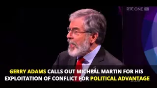 Micheál Martin put back in his box by Gerry Adams