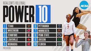 College volleyball rankings: Preseason Power 10 for 2023