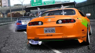 Razor vs Brian / BMW M3 GTR vs Toyota Supra MK IV (Final Races in NFS MW)