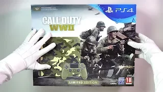 WWII LIMITED EDITION CONSOLE UNBOXING (PS4 1Tb Slim) Call of Duty WW2 Gameplay