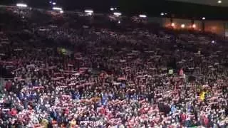 Liverpool FC fans sing "You'll Never Walk Alone" at Anfield, 28-10-2014