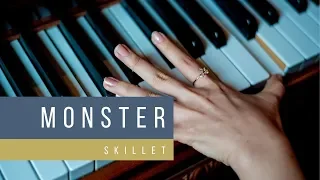Skillet - Monster Piano Cover & Easy Piano Tutorial