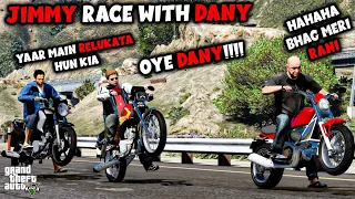 GTA 5 Pakistan | Jimmy Race With Dany | Honda CG125 | Real life mod | Urdu | MZB GAMER