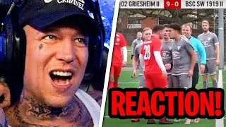 REAKTION auf KREISLIGA Best of!😂 FOULS, AUSRASTER und TRAUMTORE | MontanaBlack Reaktion