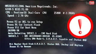 PRI MASTER HARD DISK : S.M.A.R.T. -STATUS BAD, BACKUP AND REPLACE