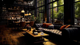 Stress Relief with Relaxing Slow Jazz Instrumental Music☕Cozy Coffee Shop Ambience & Warm Jazz Music