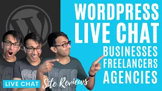 Wednesday 13th September- Live Chat - Ask Me Anything, Q&A, Site Reviews Web Squadron #Wordpress