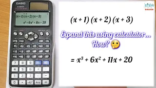 How to expand polynomials using calculator