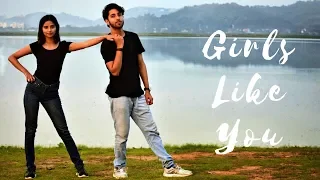 Maroon 5 - Girls Like You ft. Cardi B | Dance Cover | Tejasman Talukdar & Pujaarchana Talukdar