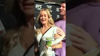 Michael Bisping and Laura Sanko talk about sexual tension #shorts