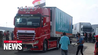 Third convoy of aid trucks enters Gaza through Rafah crossing amid Israel intensifies...