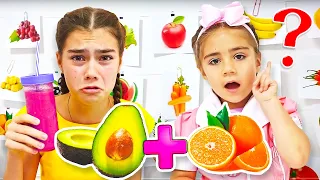 Nastya und Mia machen Smoothie mit gesundem Gemüse und Obst! Eine Sammlung von Lehrvideos für Kinder