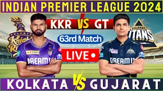 Kolkata Knight Riders vs Gujarat Titans | KKR vs GT Live | 63rd Match IPL 2024 |#live #livestream