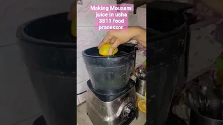 Usha fp 3811 Food processor  demo /making Mousami juice #shorts #youtubeshorts #viral #shortvideo