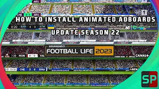 SMOKEPATCH FOOTBALL LIFE 2023 - HOW TO INSTALL ANIMATED ADBOARDS UPDATE SIDER VERSION | PES 2021 MOD