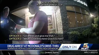 Mom arrested in McDonald's drive-thru accused of driving high on heroin