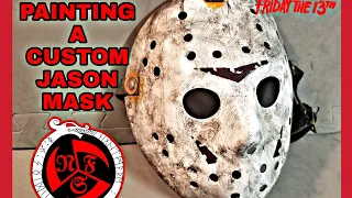 Painting a Custom Friday the 13th Jason Mask