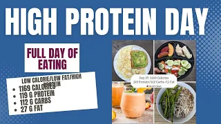 Full day of Eating High Protein low calorie day {for Weight Loss}