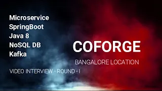 SELECTED | COFORGE | Java microservice springboot real time interview | Teams interview | ROUND 1