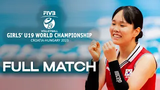 JPN🇯🇵 vs. KOR🇰🇷 - Full Match | Girl's U19 World Championship | Pool D