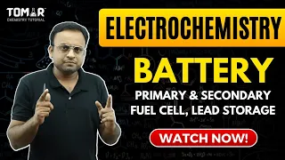 Class 12- Electrochemistry || Primary & secondary battery || fuel cell || lead storage battery