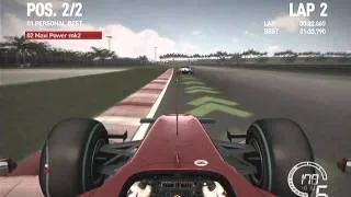 Formula One 2010 Game - lap of Sepang