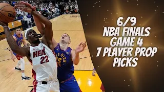 7 Best NBA Finals Player Prop Picks, Bets, Parlays, Predictions for Today 6/9 June 9th Nuggets Heat