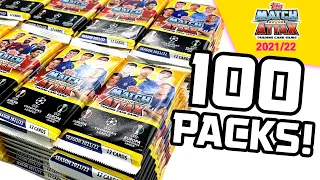 Opening *100 PACKS* of MATCH ATTAX 2021/22!! (1200 cards!!)