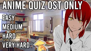 Anime Quiz OST Only - 40 Songs (Easy - Very Hard)