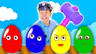 Surprise Eggs Kids Songs | + MORE Nursery Rhymes and Lights Kids Song