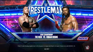 The Rock vs. Roman Reigns: Wrestlemania Showdown for WWE Championship | WWE 2K23 PC Gameplay