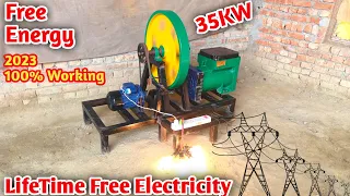 New Free Energy Generator 220v | Flywheel Free Energy 2023