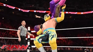 The Prime Time Players & The Lucha Dragons vs. The New Day & Los Matadores: Raw – 17. August 2015