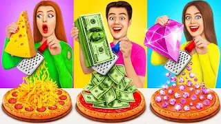 Desafio Alimentar: Rico vs Pobre vs Giga Rico | Doces & Petiscos de $1 vs $1,000,000 por RATATA