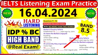 IELTS LISTENING PRACTICE TEST 2024 WITH ANSWERS | 16.04.2024